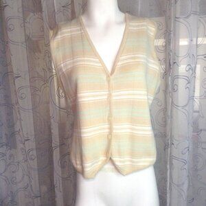 VINTAGE IZOD Club Women's "M" Cotton Golf vest; LPGA Tour, Activewear, Golfing